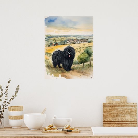 Puli - Hond Art Print (Keuken)