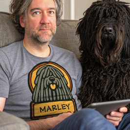 Puli Hongaarse herdershond Voeg uw honden toe Naam T-shirt