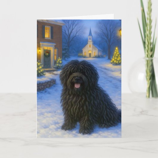 Puli Kerstkaart Feestdagen Kaart (Voorkant)