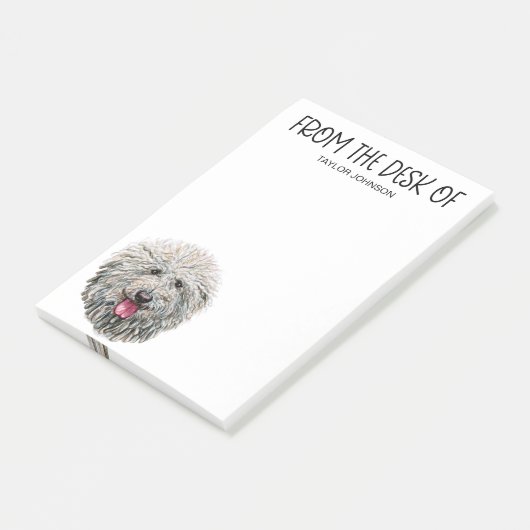 Puli liefhebber post-it® notes (Schuin)