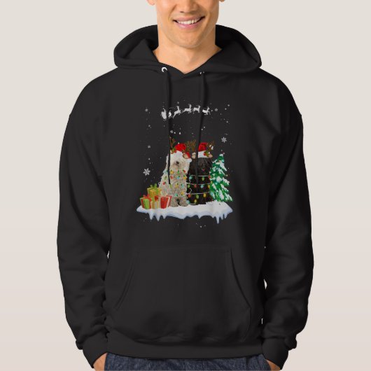 Puli Reindeer Xmas Lichte Kerstkerstversieringen Hoodie (Voorkant)