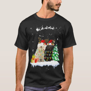 Puli Reindeer Xmas Lichte Kerstkerstversieringen T-shirt