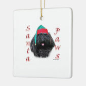 Puli Santa Paws Keramisch Ornament (Links)