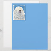 Puli-schilderijen - Kute Original Dog Art (Voorkant / Achterkant)