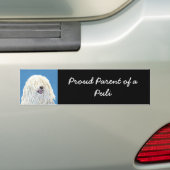 Puli-schilderijen - Kute Original Dog Art Bumpersticker (Op auto)