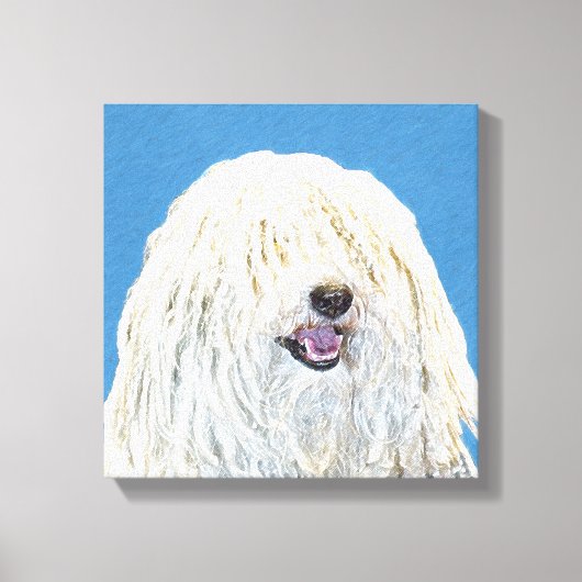 Puli-schilderijen - Kute Original Dog Art Canvas Afdruk (Voorkant)
