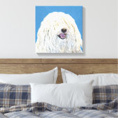 Puli-schilderijen - Kute Original Dog Art Canvas Afdruk (Insitu (Slaapkamer))