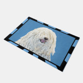 Puli-schilderijen - Kute Original Dog Art Deurmat (Schuin)