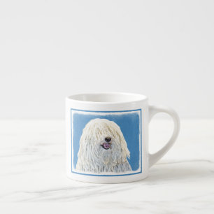 Puli-schilderijen - Kute Original Dog Art Espresso Kop