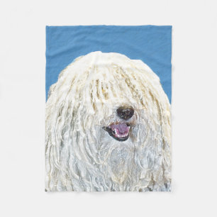 Puli-schilderijen - Kute Original Dog Art Fleece Deken