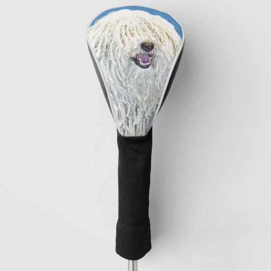 Puli-schilderijen - Kute Original Dog Art Golfheadcover (Voorkant)