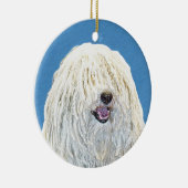 Puli-schilderijen - Kute Original Dog Art Keramisch Ornament (Rechts)