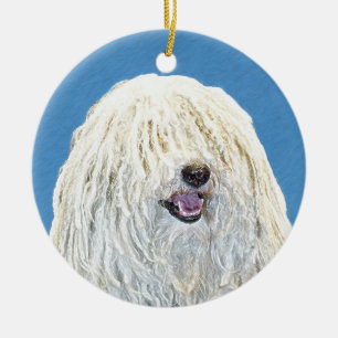 Puli-schilderijen - Kute Original Dog Art Keramisch Ornament