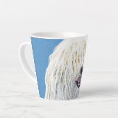 Puli-schilderijen - Kute Original Dog Art Latte Mok (Linkerhoek)