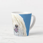 Puli-schilderijen - Kute Original Dog Art Latte Mok (Rechterhoek)