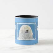 Puli-schilderijen - Kute Original Dog Art Mok (Midden)