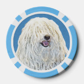 Puli-schilderijen - Kute Original Dog Art Poker Chips (Achterkant)