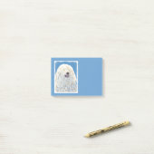 Puli-schilderijen - Kute Original Dog Art Post-it® Notes (Op bureau)