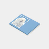 Puli-schilderijen - Kute Original Dog Art Post-it® Notes (Schuin)