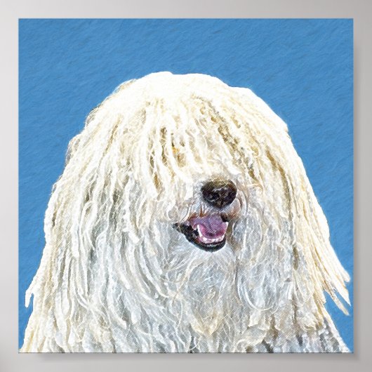 Puli-schilderijen - Kute Original Dog Art Poster (Voorkant)