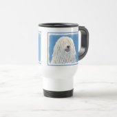 Puli-schilderijen - Kute Original Dog Art Reisbeker (Voorkant rechts)