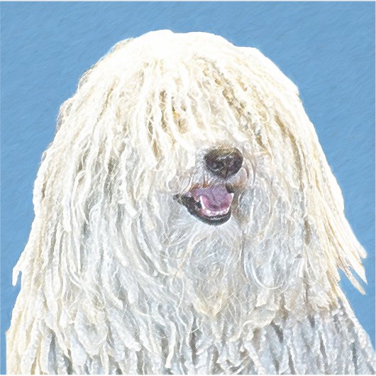 Puli-schilderijen - Kute Original Dog Art Sticker (Voorkant)