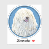 Puli-schilderijen - Kute Original Dog Art Sticker (Vel)