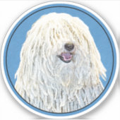 Puli-schilderijen - Kute Original Dog Art Sticker (Voorkant)