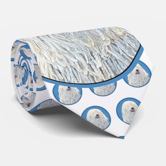 Puli-schilderijen - Kute Original Dog Art Stropdas (Opgerold)