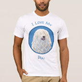 Puli-schilderijen - Kute Original Dog Art T-shirt (Voorkant)