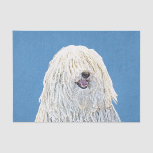 Puli-schilderijen - Kute Original Dog Art Tissuepapier (Voorkant)