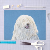 Puli-schilderijen - Kute Original Dog Art Tissuepapier (Craft)