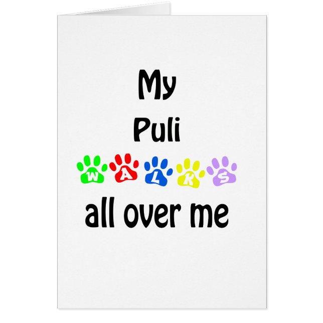 Puli wandelingen ontwerp (Voorkant)