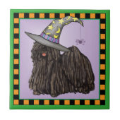 Puli-witch-keramische Tegel Tegeltje (Voorkant)