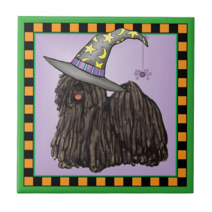 Puli-witch-keramische Tegel Tegeltje
