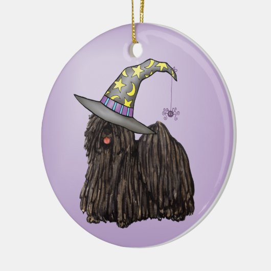 Puli-witch-Ornament Keramisch Ornament (Links)