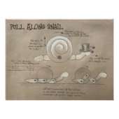 Pull Along Snail Poster (Voorkant)