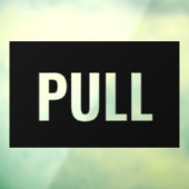 PULL deurteken, zwart/wit, doe-het-zelf, gedeeltel Raamsticker (Vel 3)