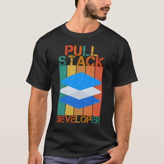 PULL STACK DEVELOPER - VOLLEDIGE STACK DEV T-SHIRT (Voorkant)