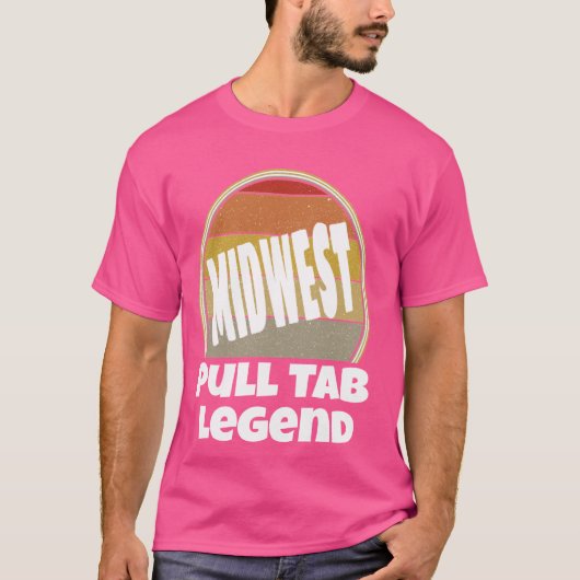Pull Tab Legend Trots om Midwest te zijn Leuk Grap T-shirt (Voorkant)