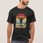 Pull Up Retro Calisthenics Gymnastic Exercises T-shirt (Voorkant)