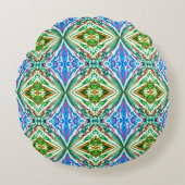 Pulled Bubble Fun / Greenleaf / Mirror / Kinderen Rond Kussen (Voorkant)