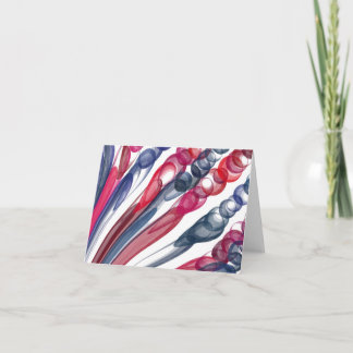 Pulled Bubble Fun / Origineel / Gevouwen Notitiekaartje