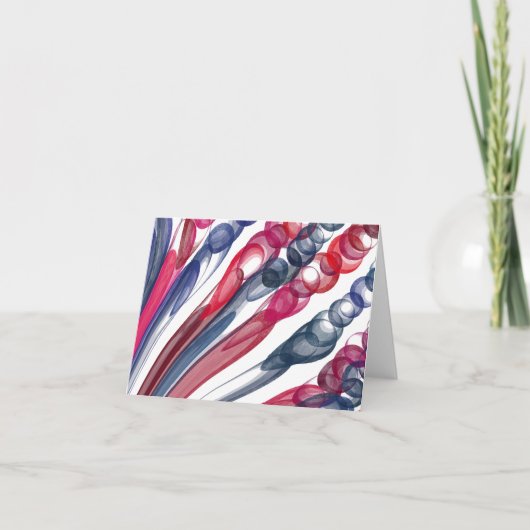 Pulled Bubble Fun / Origineel / Gevouwen Notitiekaartje (Voorkant)