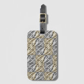 Pulled Bubble Fun / Zwart & Wit / Sepia / Bagagelabel (Voorkant (verticaal))