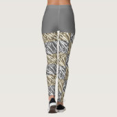 Pulled Bubble Fun / Zwart & Wit / Sepia / Leggings (Achterkant)