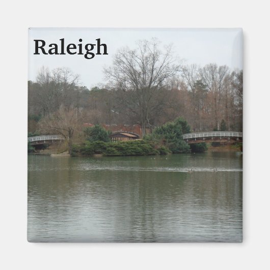 Pullen Park Raleigh Photo Magnet Lake NC (Voorkant)
