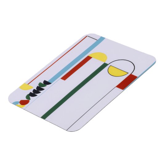 Pulley Abstract Magnet – Colorful Design Magneet (Linkerzijde)
