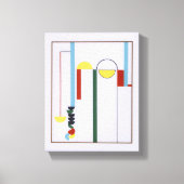 Pulley Abstract White Background Canvas Print (Voorkant)
