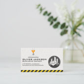 Pulley Construction Crane | Reëlestaatlogboek Visitekaartje (Staand voorkant)